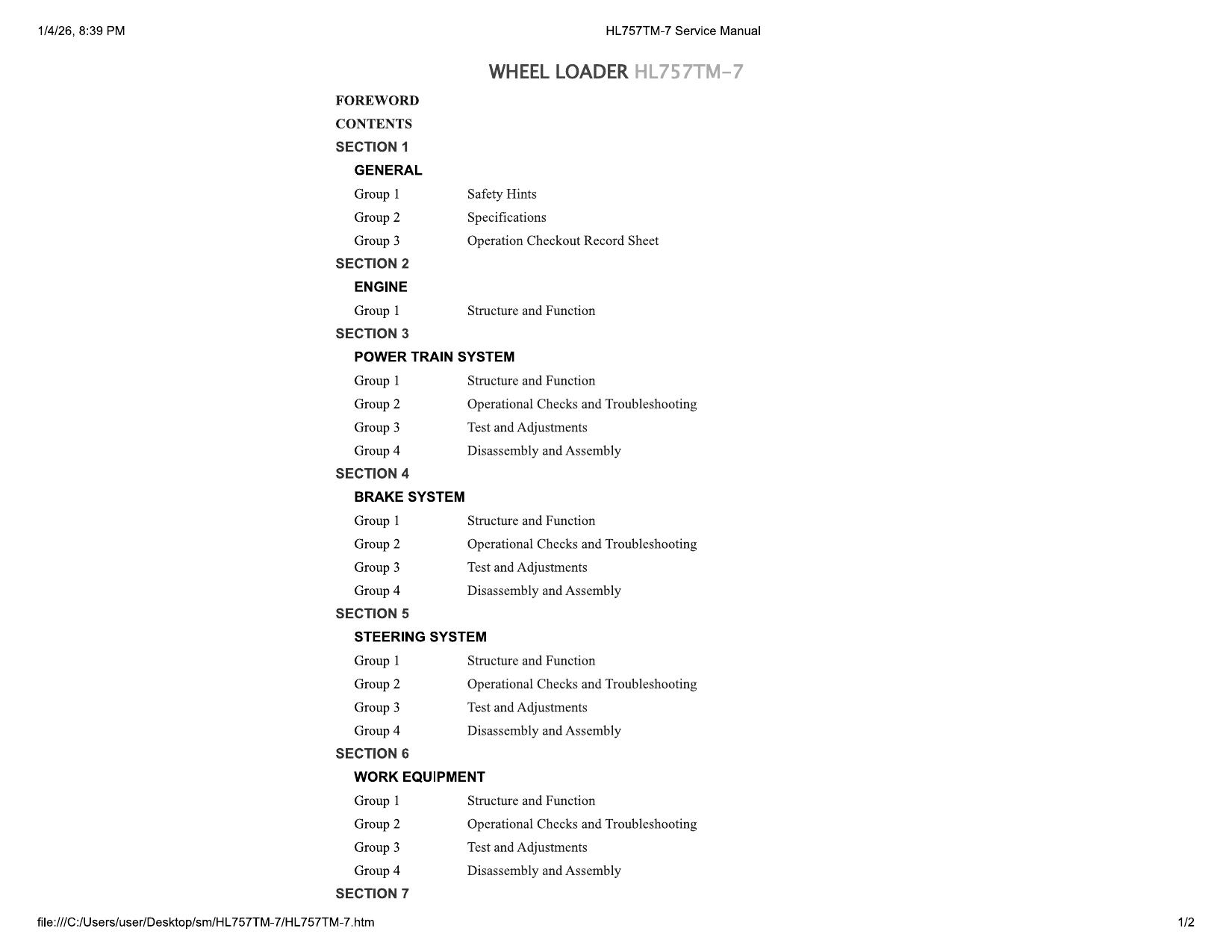 HL757TM-7 Service Manual